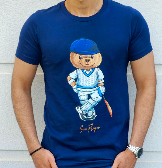 OG Cricket Teddy Bear T Shirt Blue/Navy