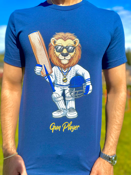 The Cricket Lion T Shirt Navy