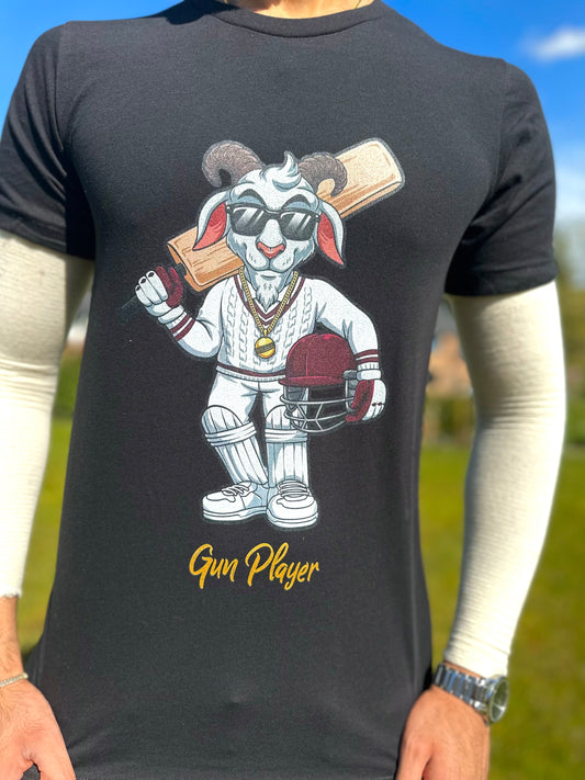 The Cricket Goat T Shirt Black