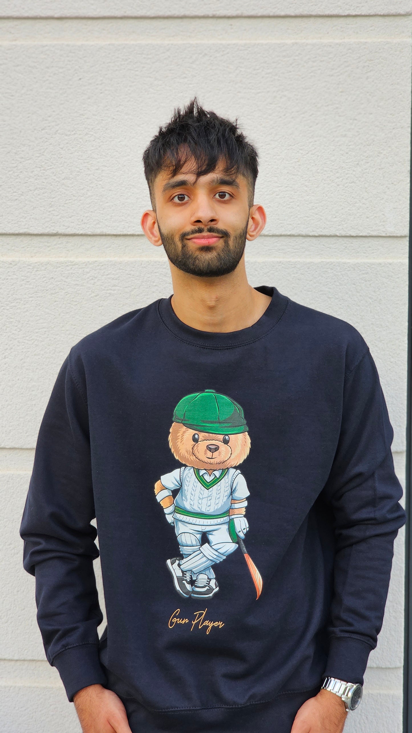 OG Cricket Teddy Bear Sweatshirt Green/Navy